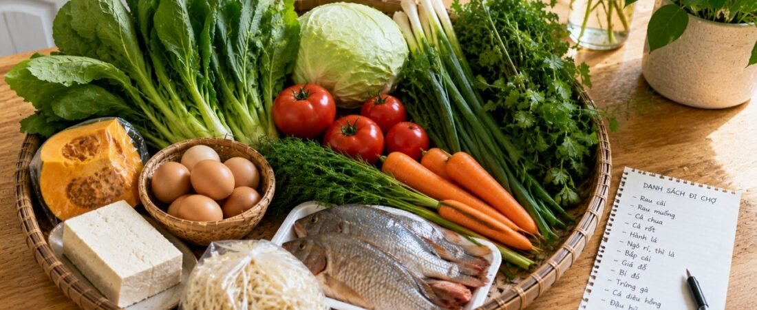 Thực đơn tiết kiệm cho gia đình cả tháng: ăn ngon, đủ chất, ít tốn