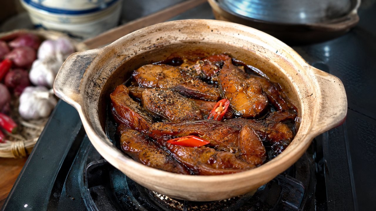 Cá kho tộ đậm đà đưa cơm chuẩn vị Nam Bộ