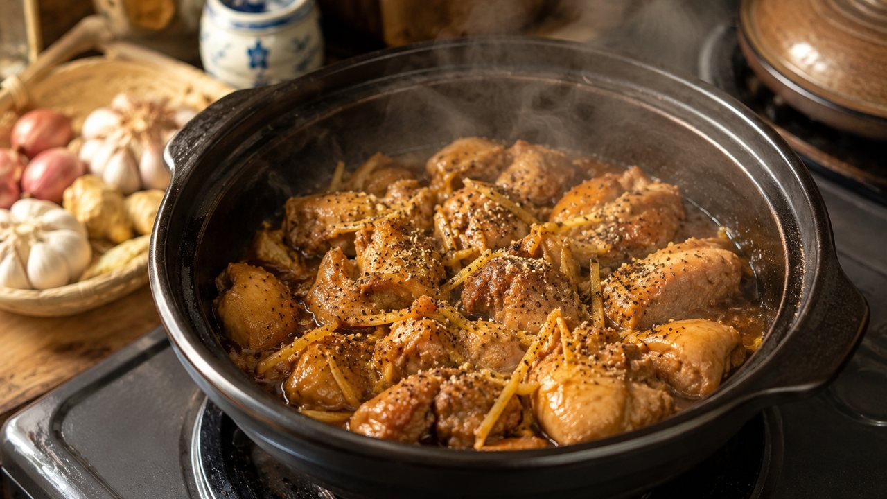 Gà kho gừng thơm ấm, đậm đà cho ngày se lạnh