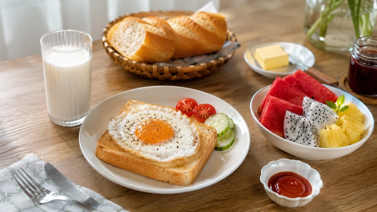 Thực đơn ăn sáng nhanh gọn cho cả nhà đi học, đi làm