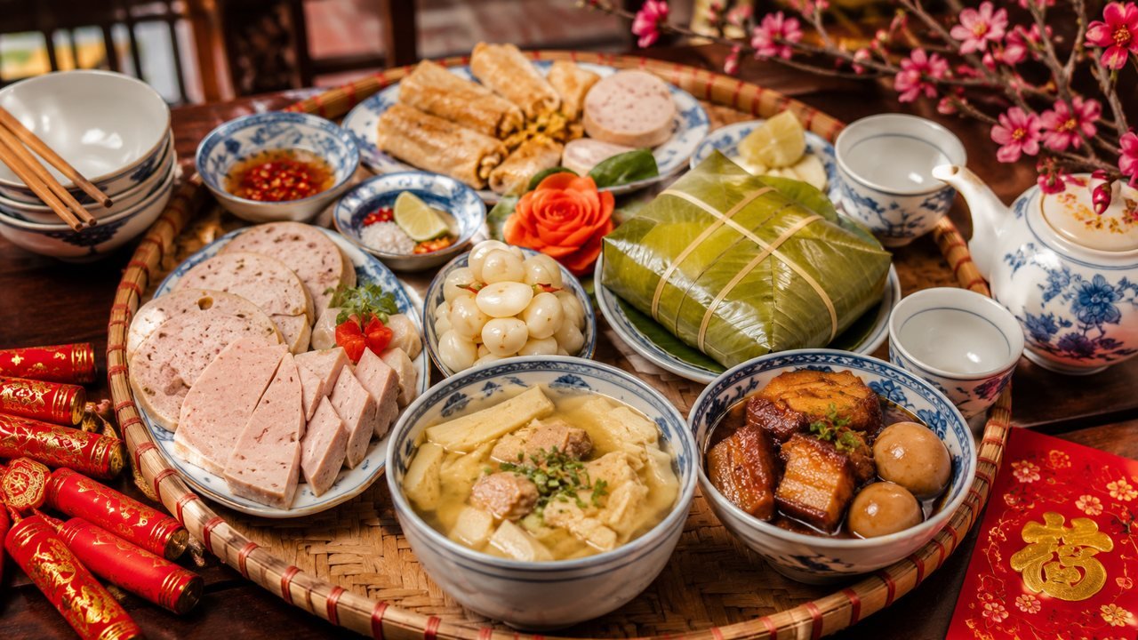 Thực đơn ngày Tết cổ truyền: đủ vị mà không ngán