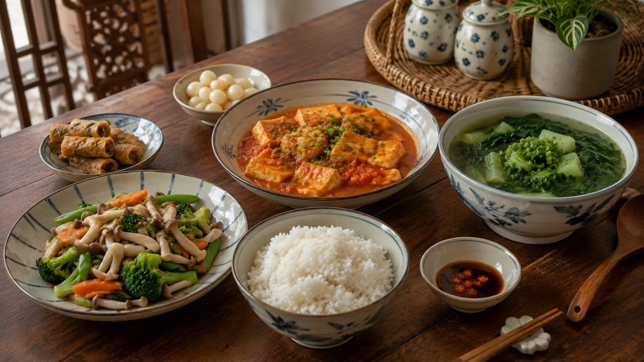 Thực đơn ăn chay 1 tuần thanh đạm, đủ chất