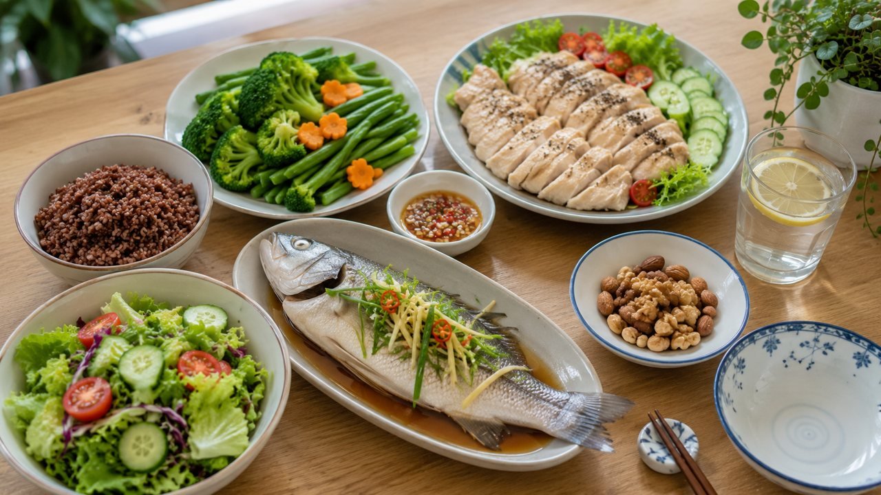 Thực đơn ăn lành mạnh, cân đối cho cả nhà