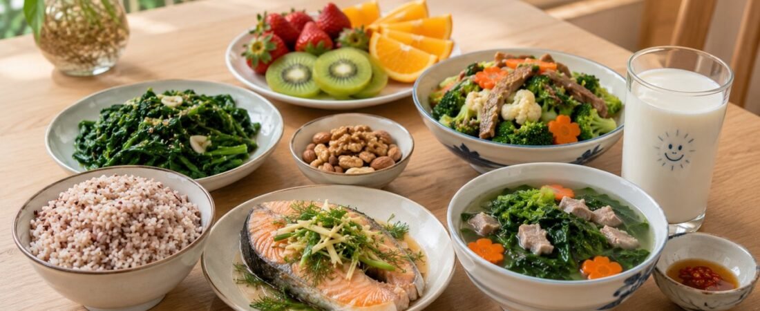 Thực đơn cho mẹ bầu: đủ dưỡng chất, dễ ăn