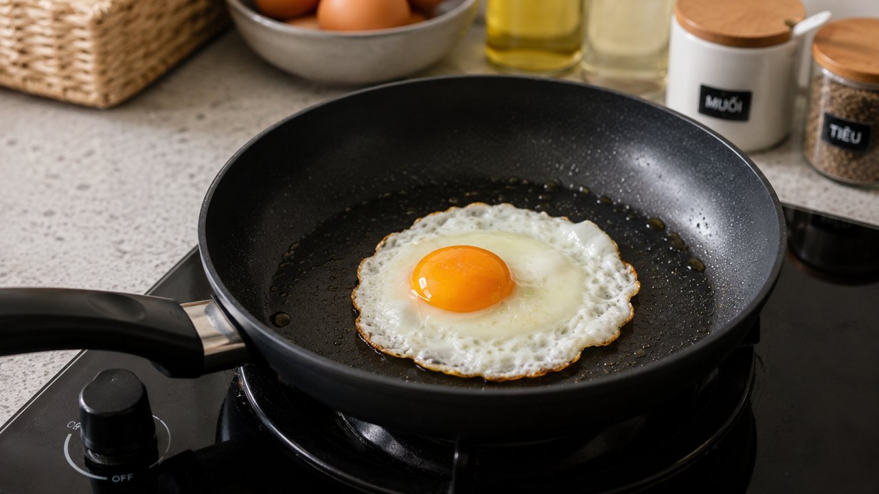 Cách chọn chảo chống dính an toàn, bền lâu