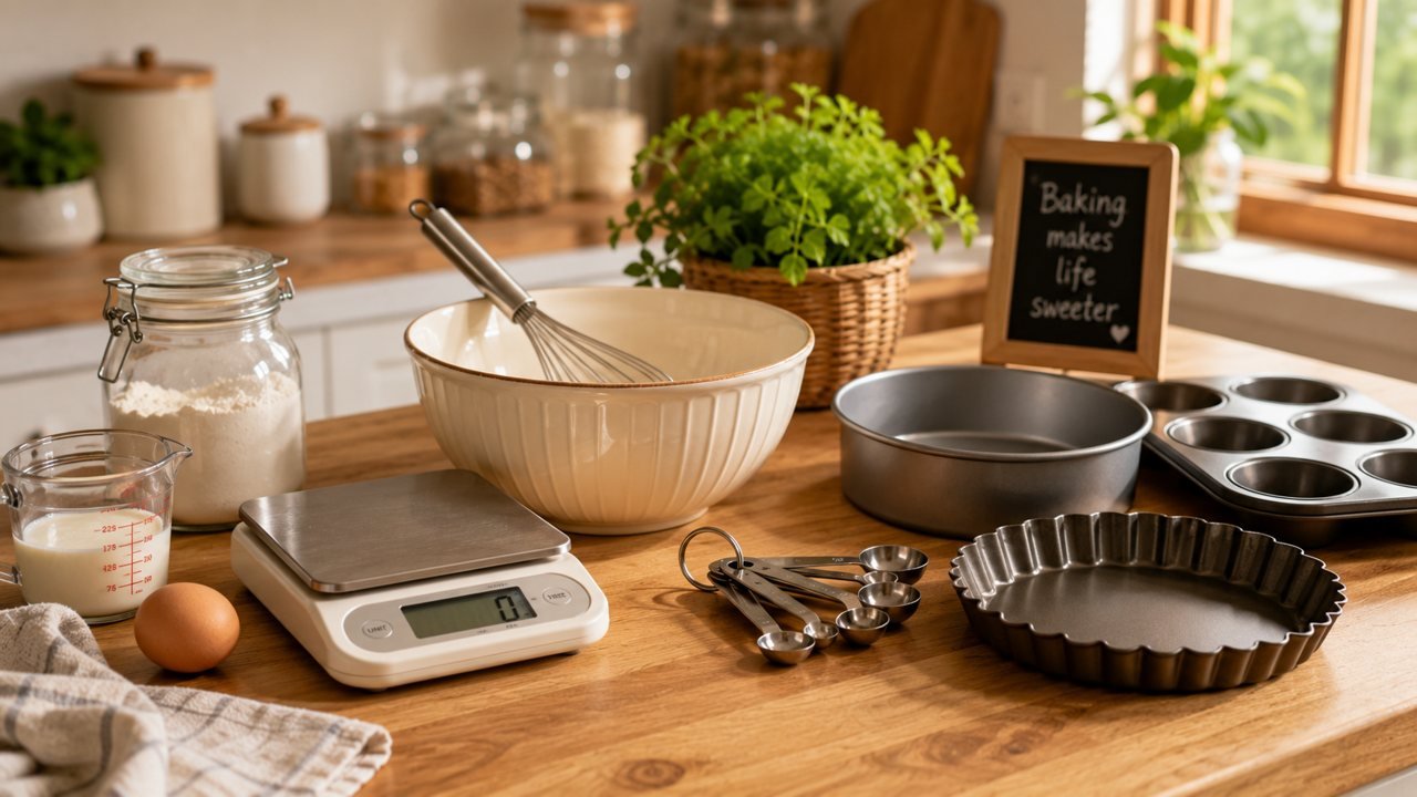 Cân & dụng cụ làm bánh cơ bản cho người mới