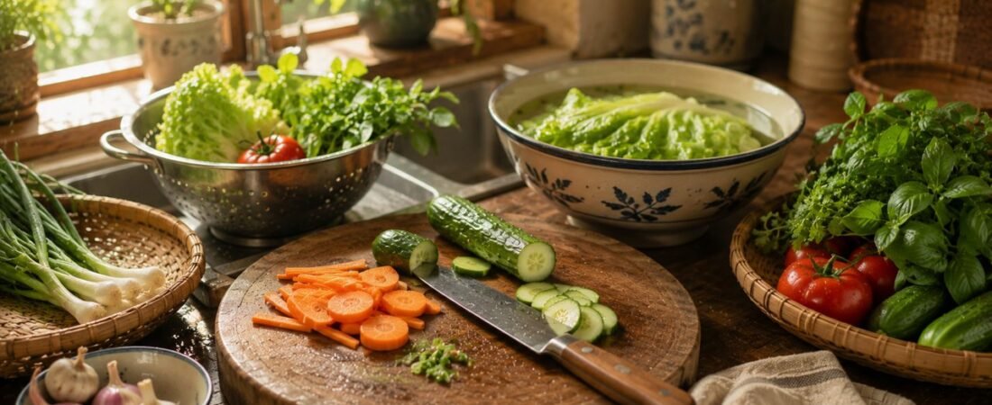 Sơ chế thực phẩm đúng cách: khử tanh, làm sạch, cắt thái an toàn