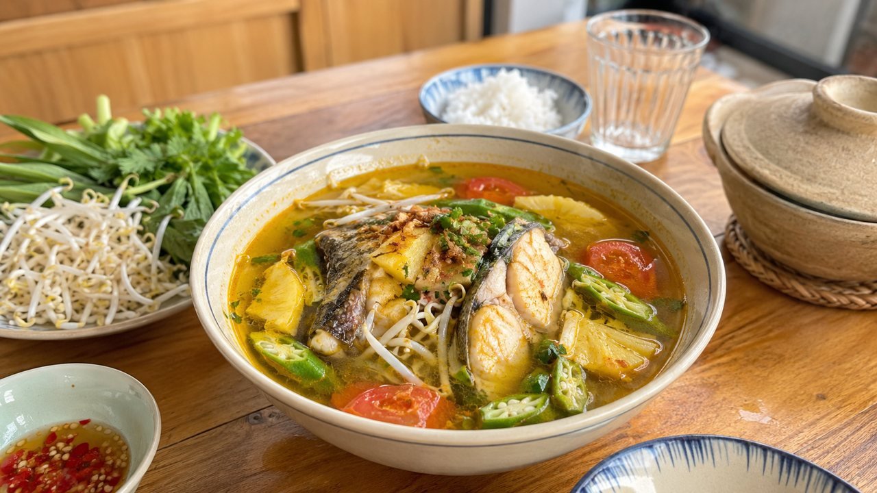 Cách nấu canh chua cá lóc chuẩn vị, nước trong không tanh